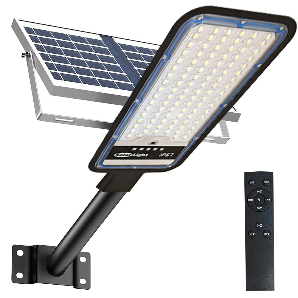 Commercial Solar Street Lights Outdoor Dusk to Dawn Solar High Bright Aluminum