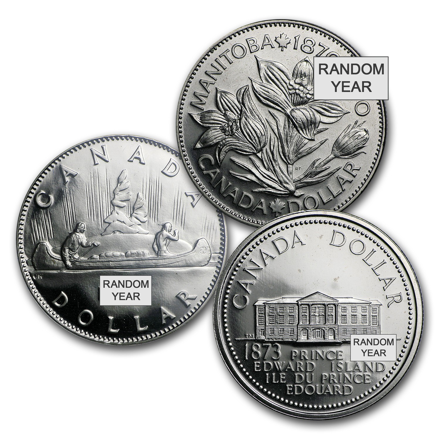 1968-2016 Canada Nickel-Clad Dollar BU/Proof