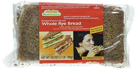 Mestemacher Bread Whole Rye, 17.6-Ounce