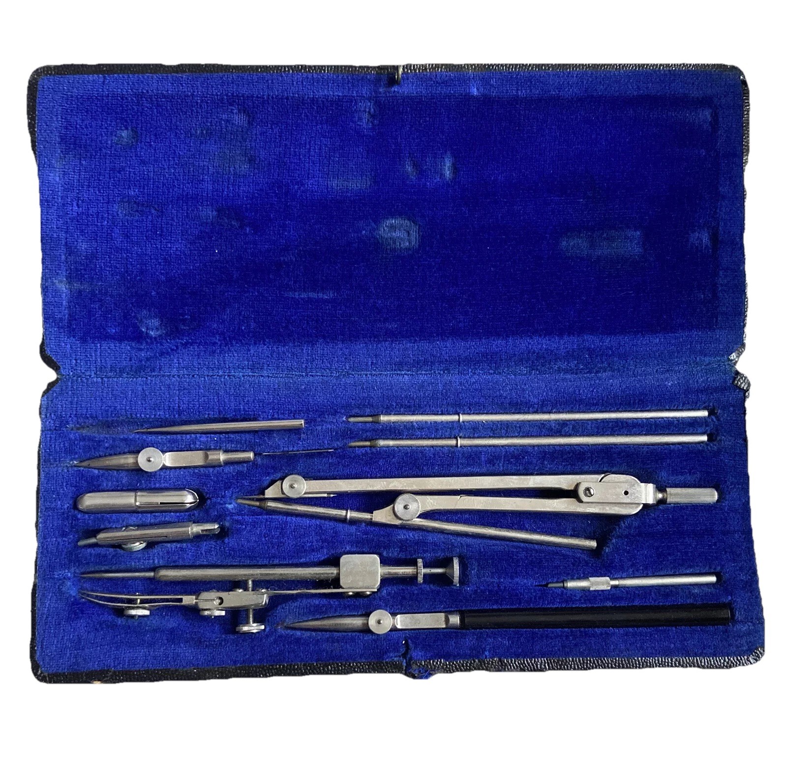 Antique Cesieco Cartographer Set Technical Engineer Drawin Instrument Stationary