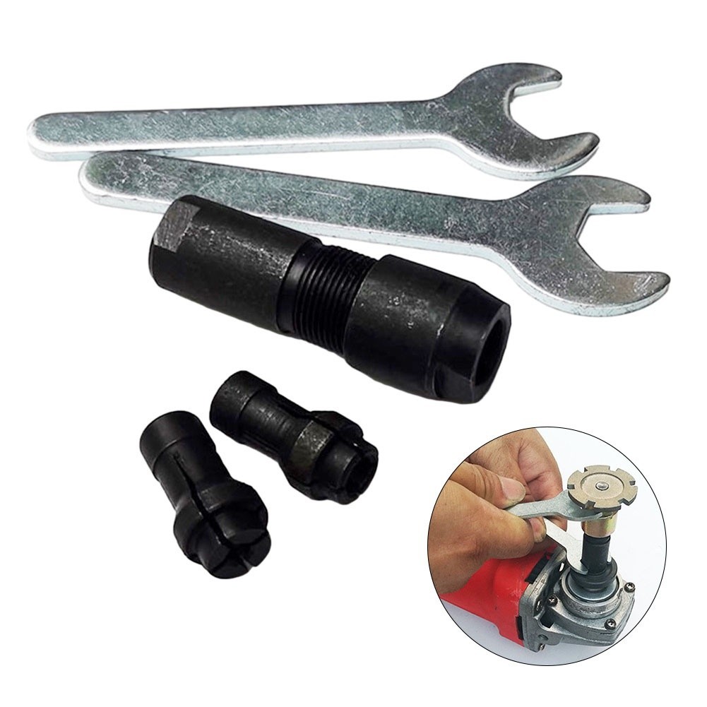 For 100-type Angle Grinder Modified Adapter to Straight Grinder Chuck M10 Thread