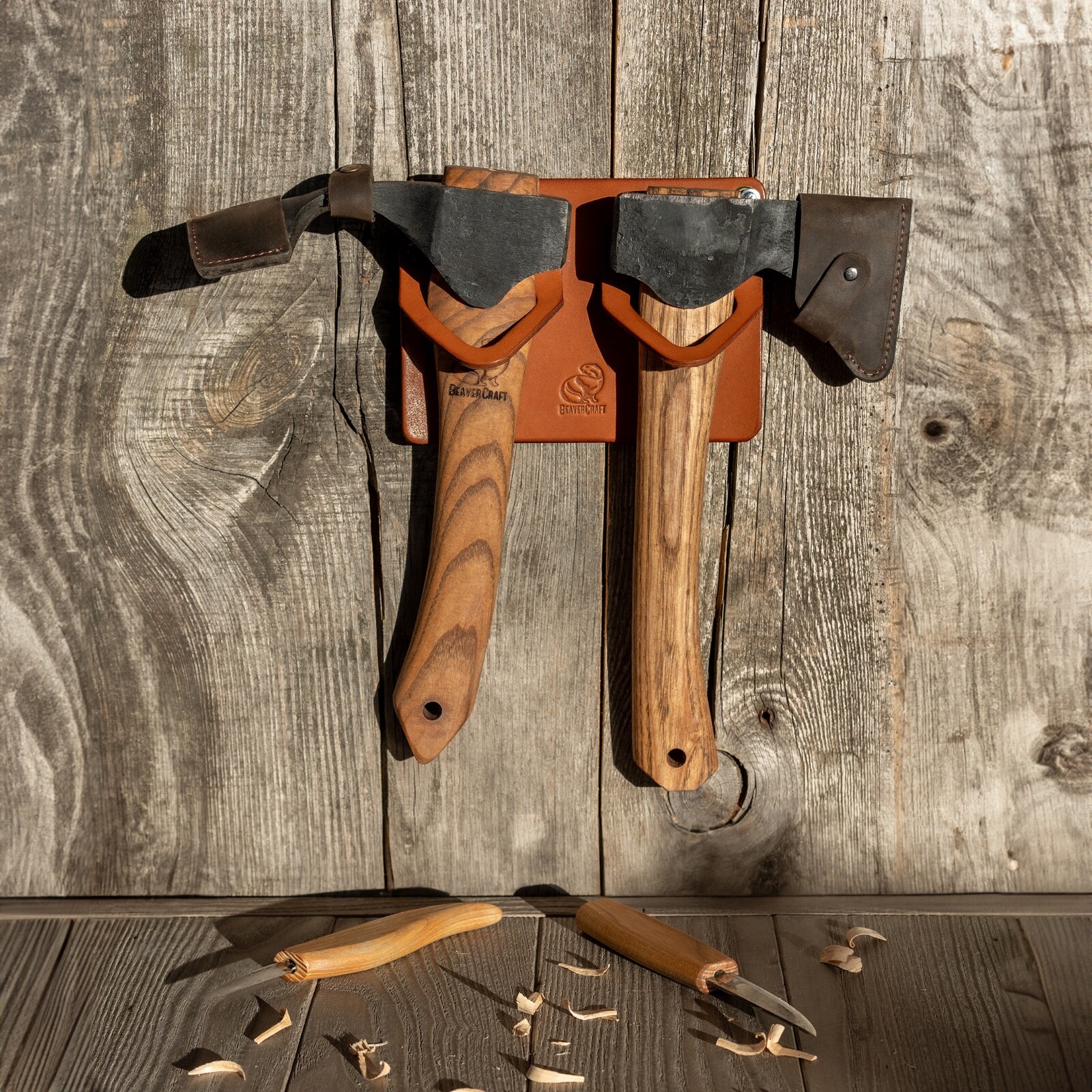 LC_WH_02 – Double Leather Tool Wall Hanger BeaverCraft