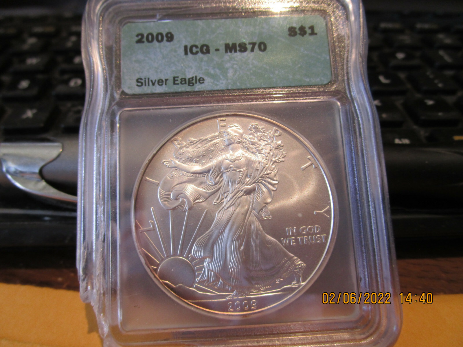 2009 Eagle ICG Dollar  Mint State 70 +++++
