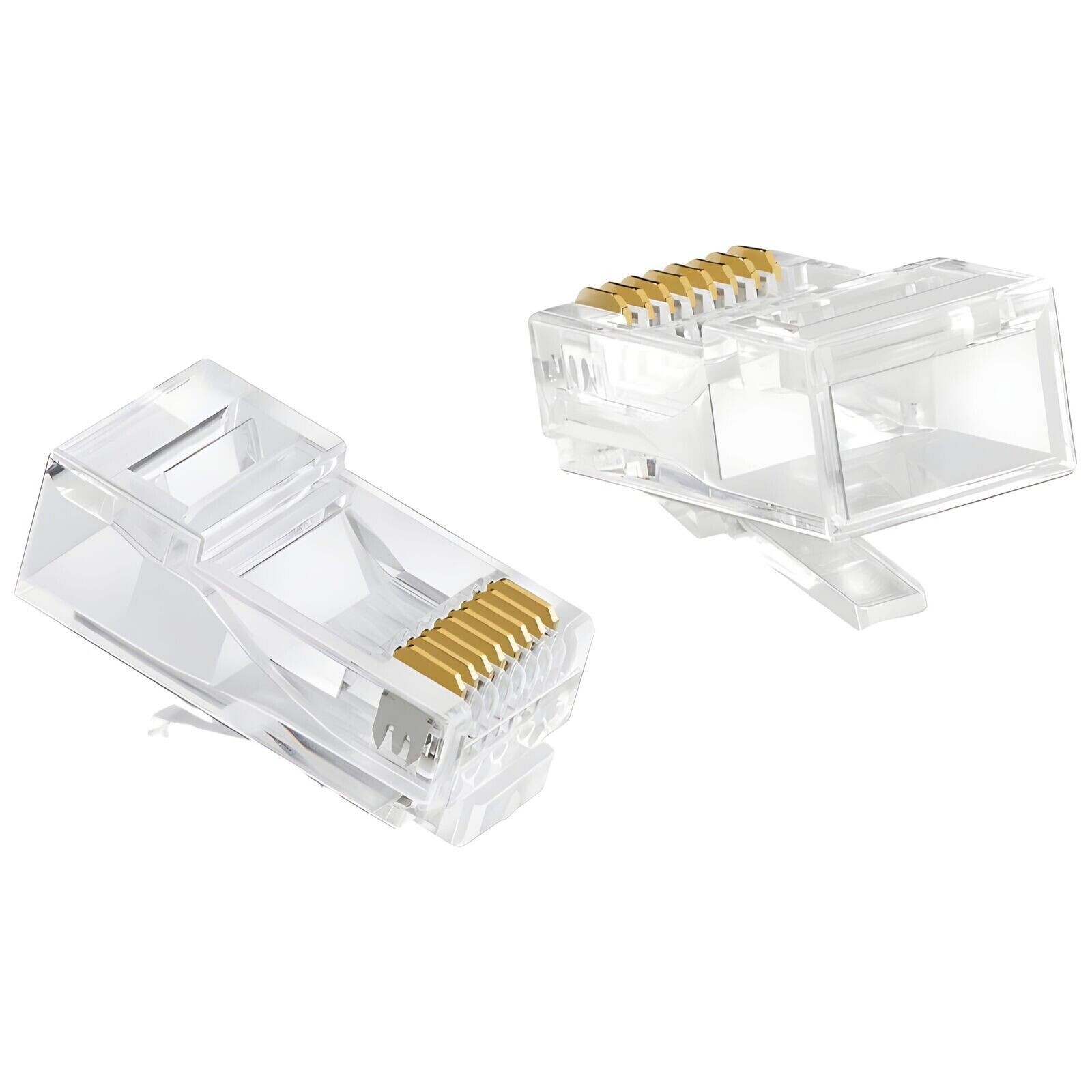 100pcs RJ45 Modular Plug Network Cable LAN Connector Plug End 8P8C CAT5 CAT5E