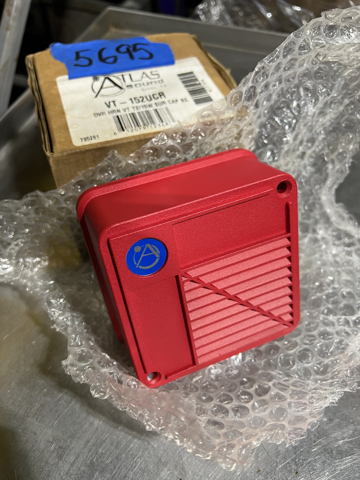 Atlas Sound VT-152UCR DVR Fire Alarm Horn VT T2/15w SUR CAP RE (RED)