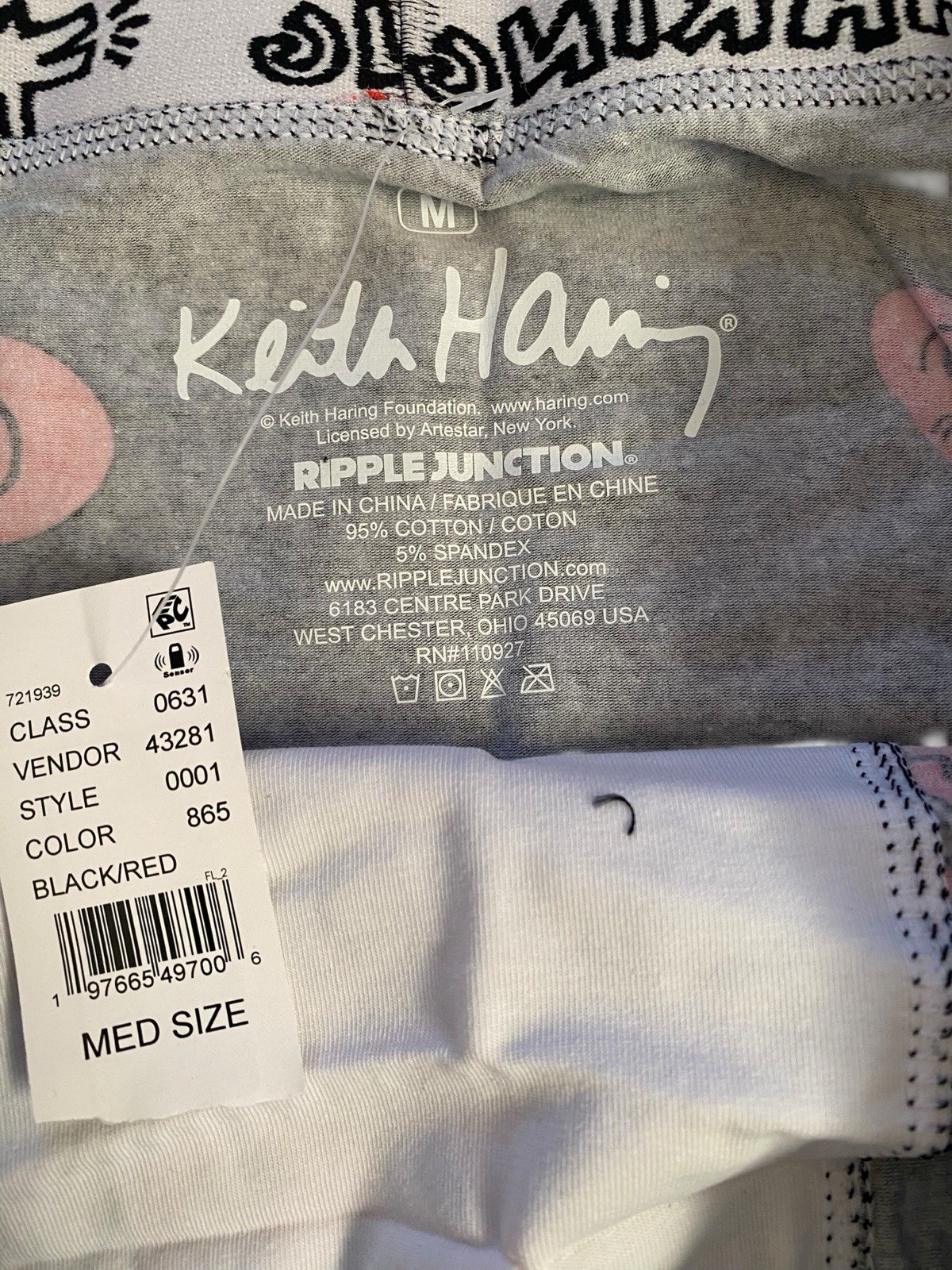 Keith Haring Boxer Brief Size Medium