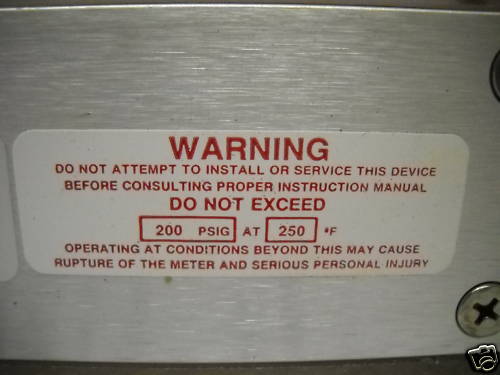BROOKS INSTRUMENTS 1305EJ19CJ2BA FLOWMETER 200PSIG NNB!
