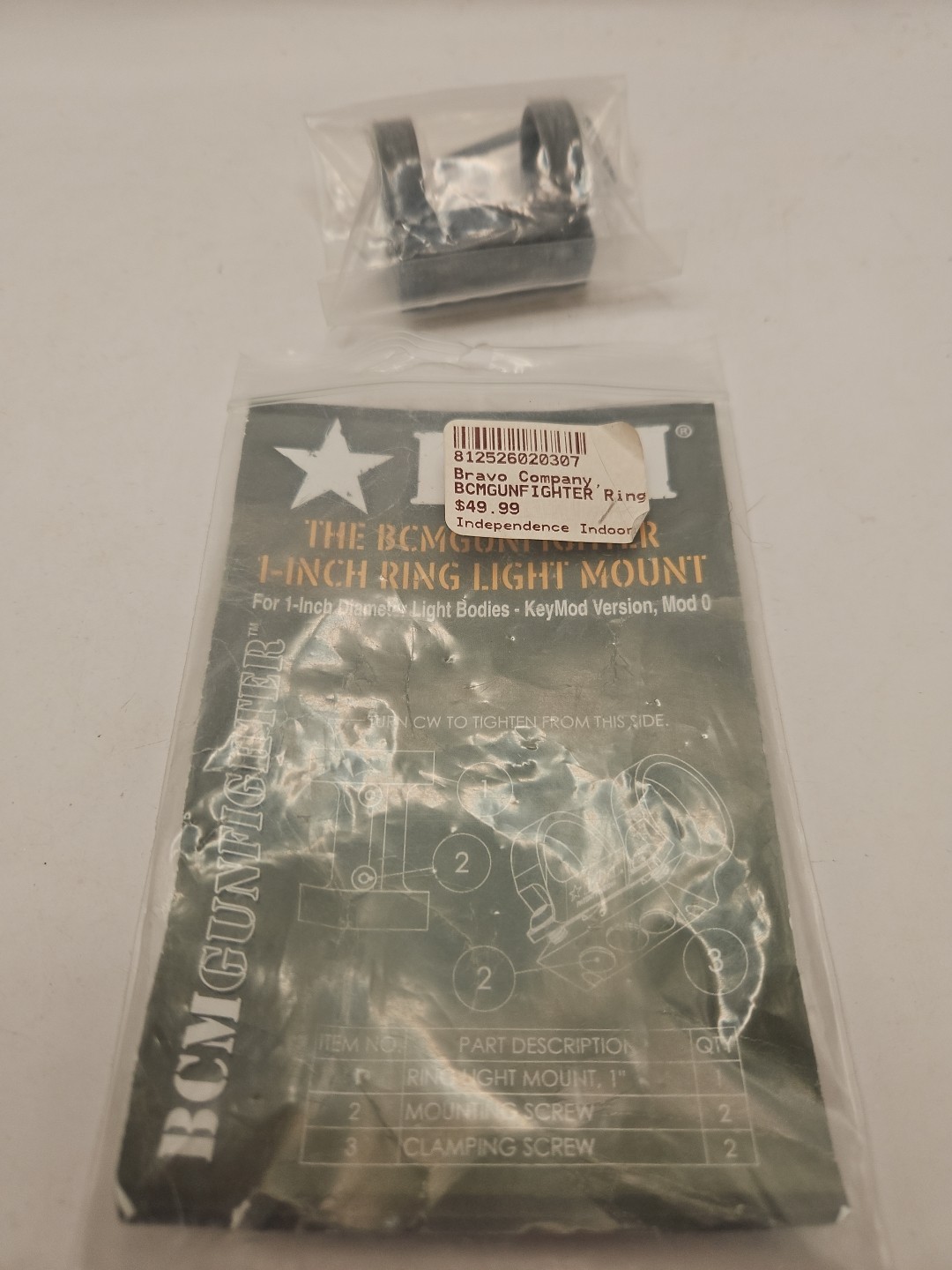 BCM Bravo Company Gunfighter Modular Light Mount Keymod Version Mod 0