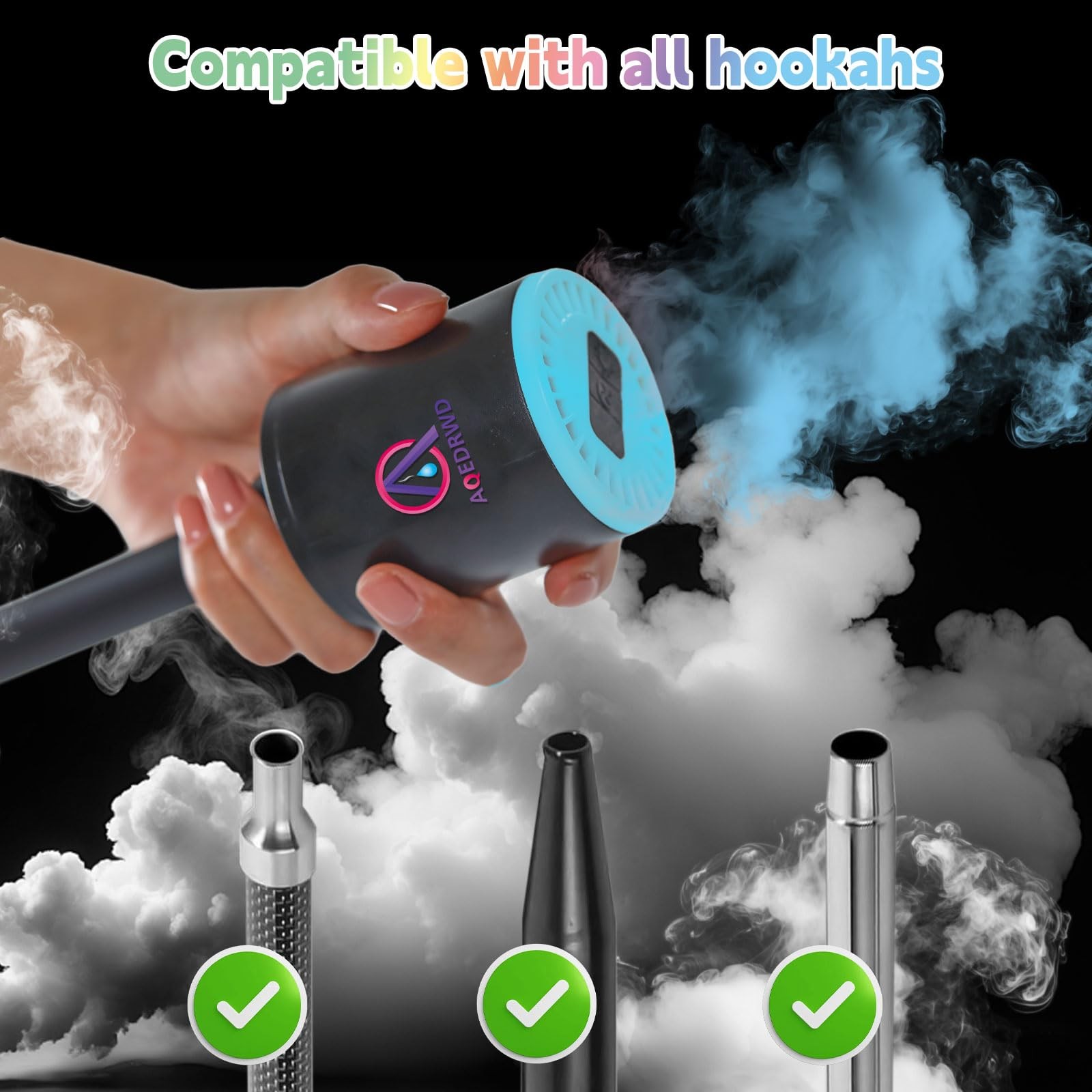 Hookah Pump Hookah Starter With rechargeable battery Universal electric hooka...