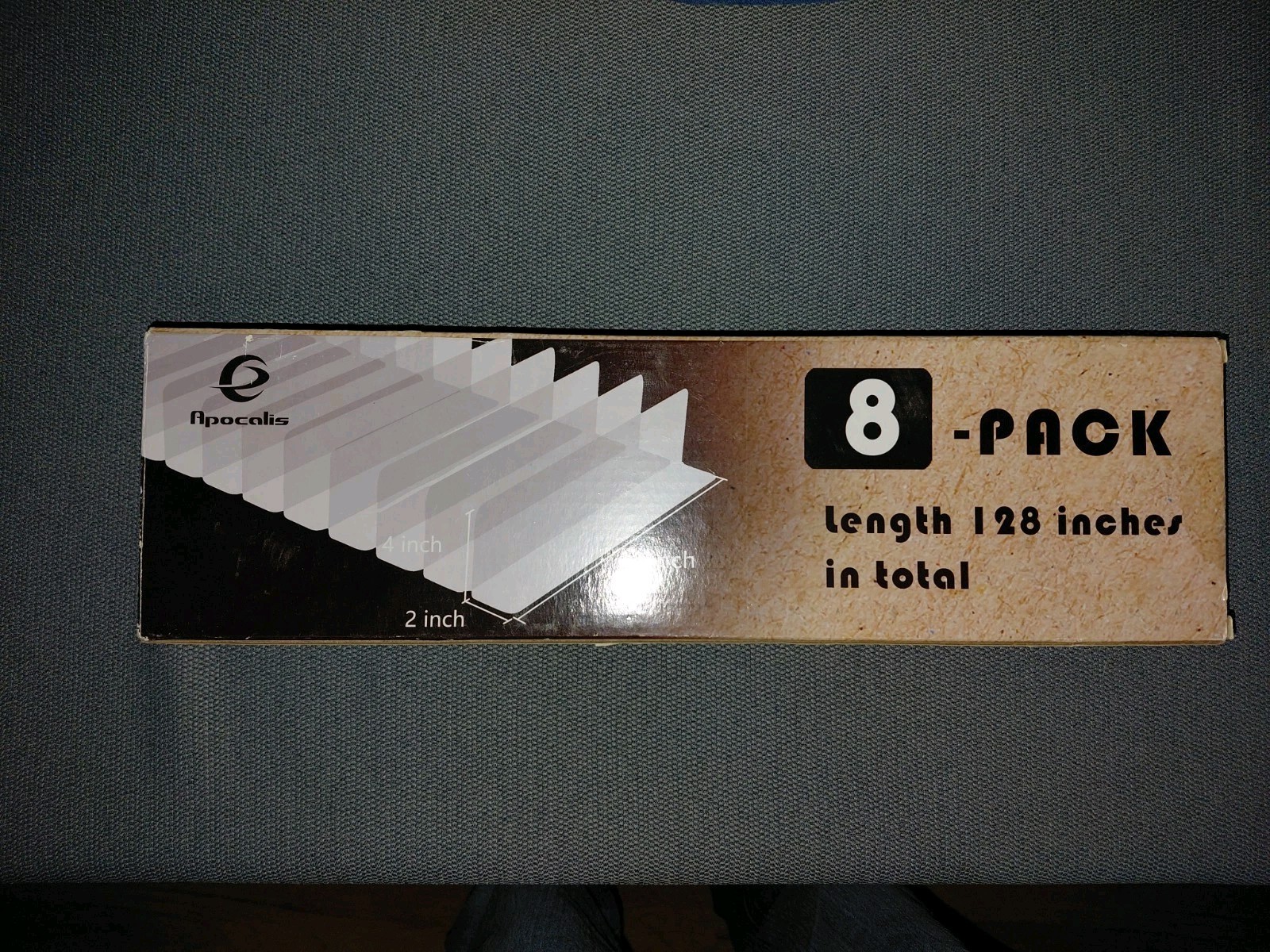 Apocalis 8 Pack Under Couch Blockers Transparent 4" X 16" New In Box