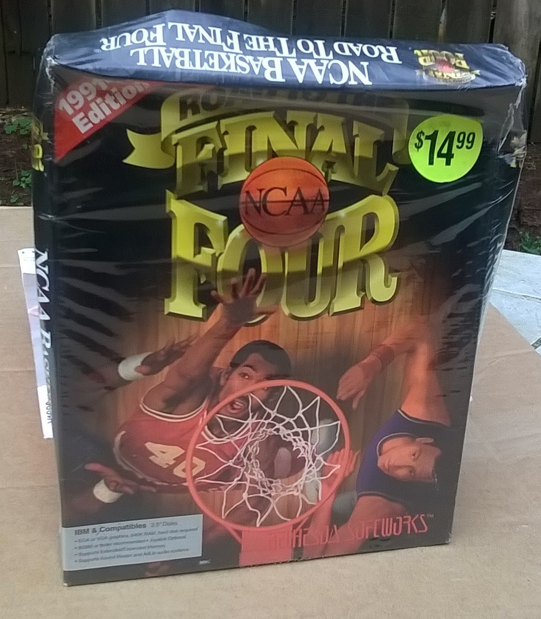 NCAA Basketball Road To The Final Four 3.5" IBM + NEW Sealed (Squished) Big Box