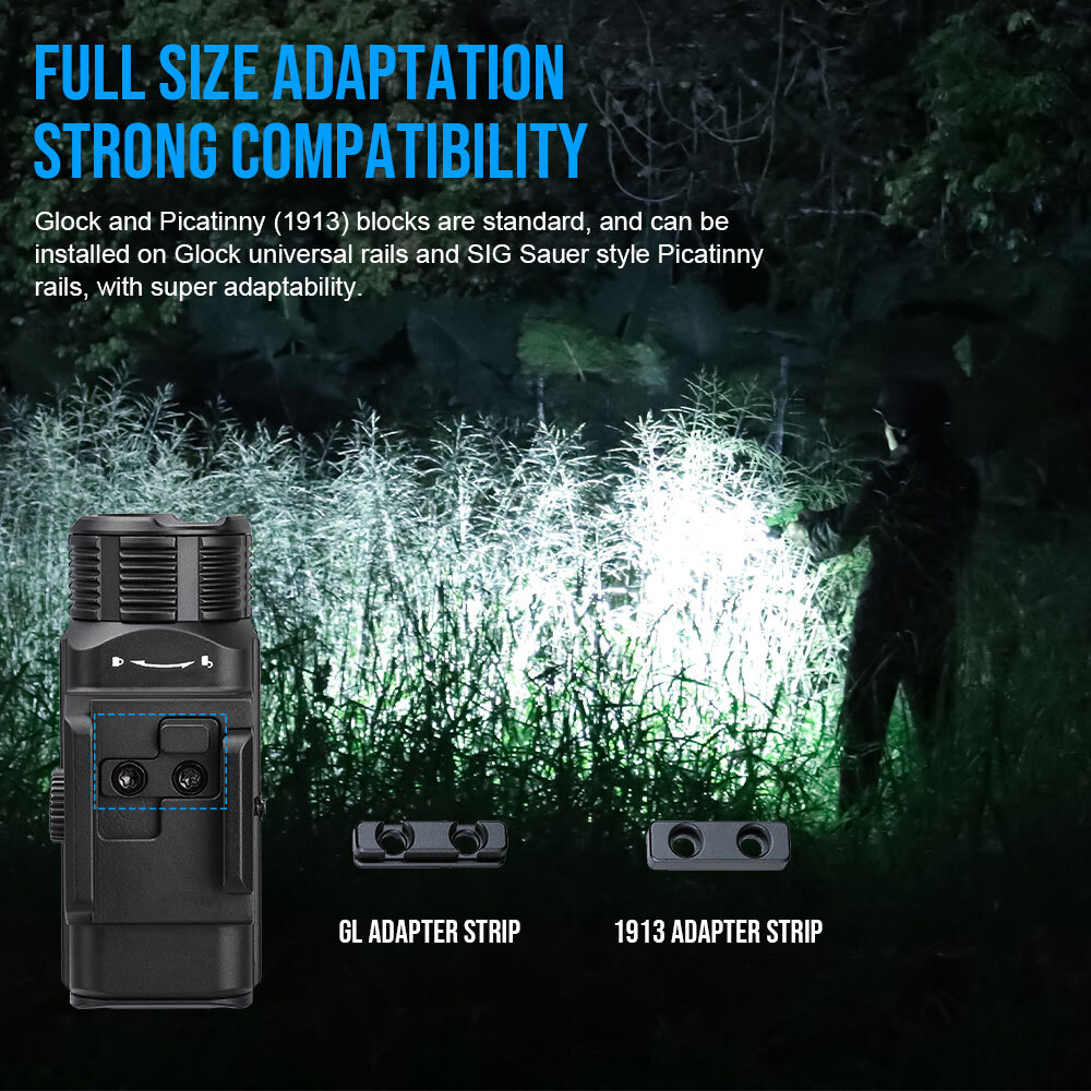 TrustFire 1050LM Rechargeable Tactical Weapon LED Flashlight LED Pistol Light