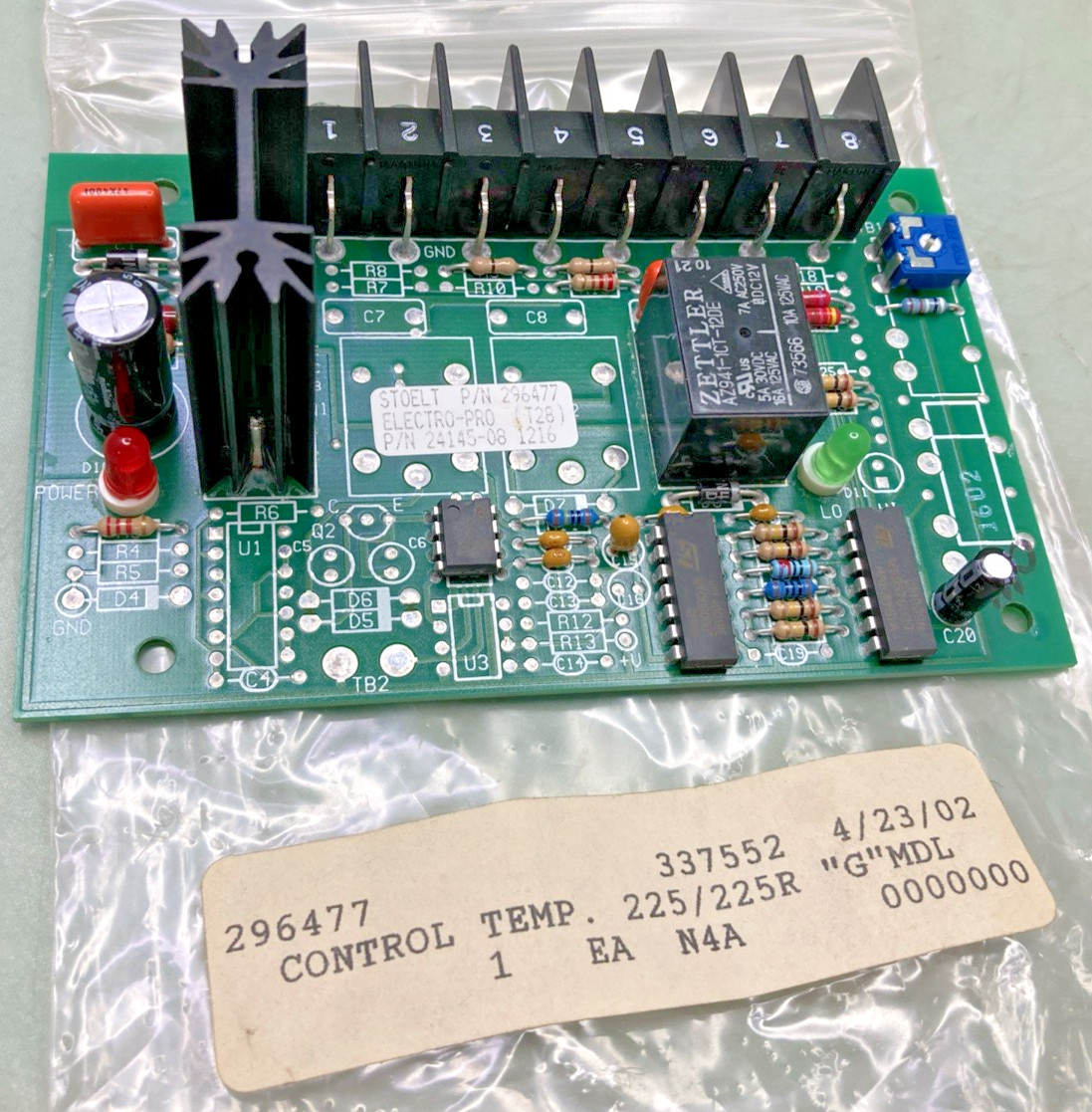 NEW GENUINE STOELTING 296477 CONTROL TEMP. 225/225R GMDL