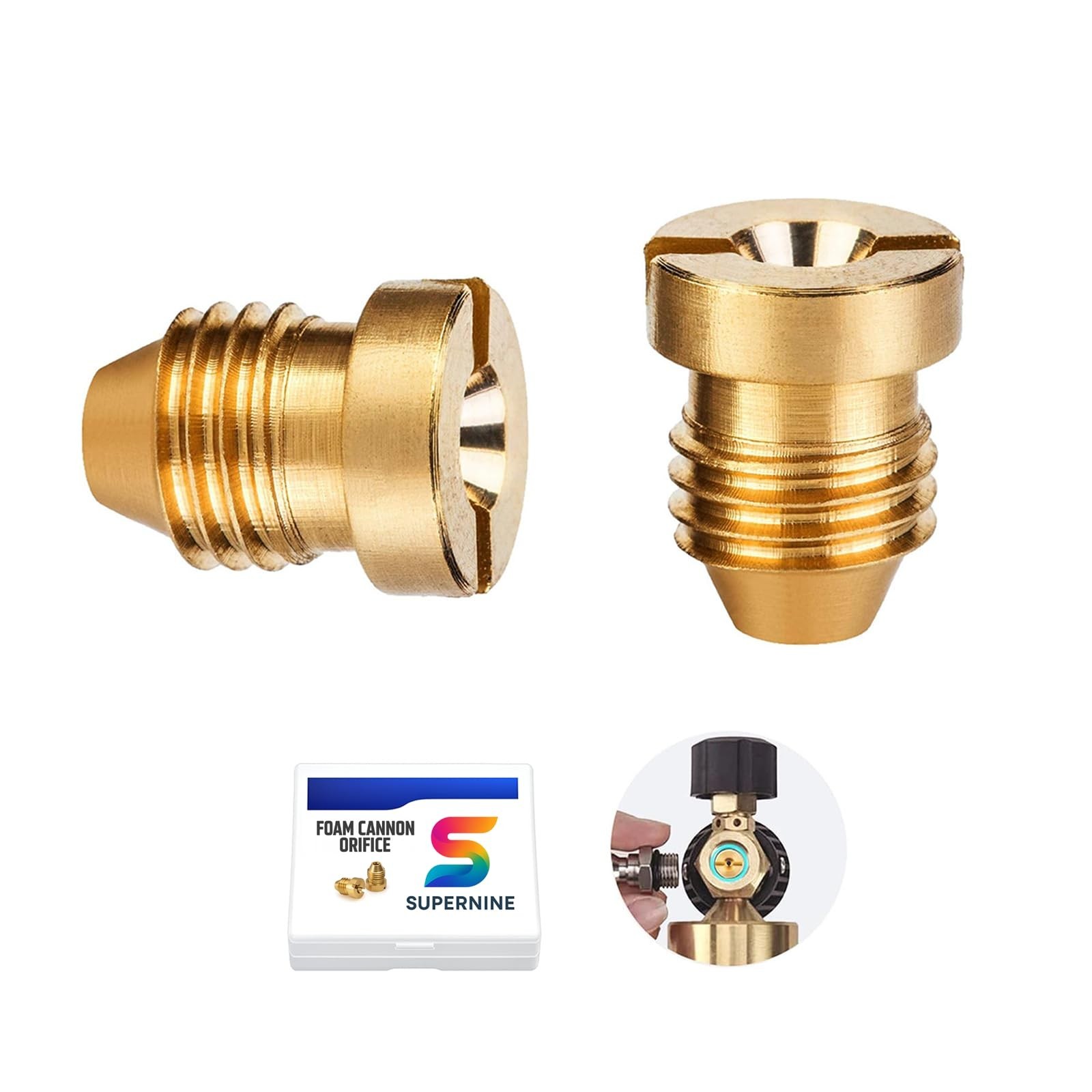 1.0mm Foam Cannon Orifice Nozzle Tips, 1.0mm Universal Connector for Foam Spr...