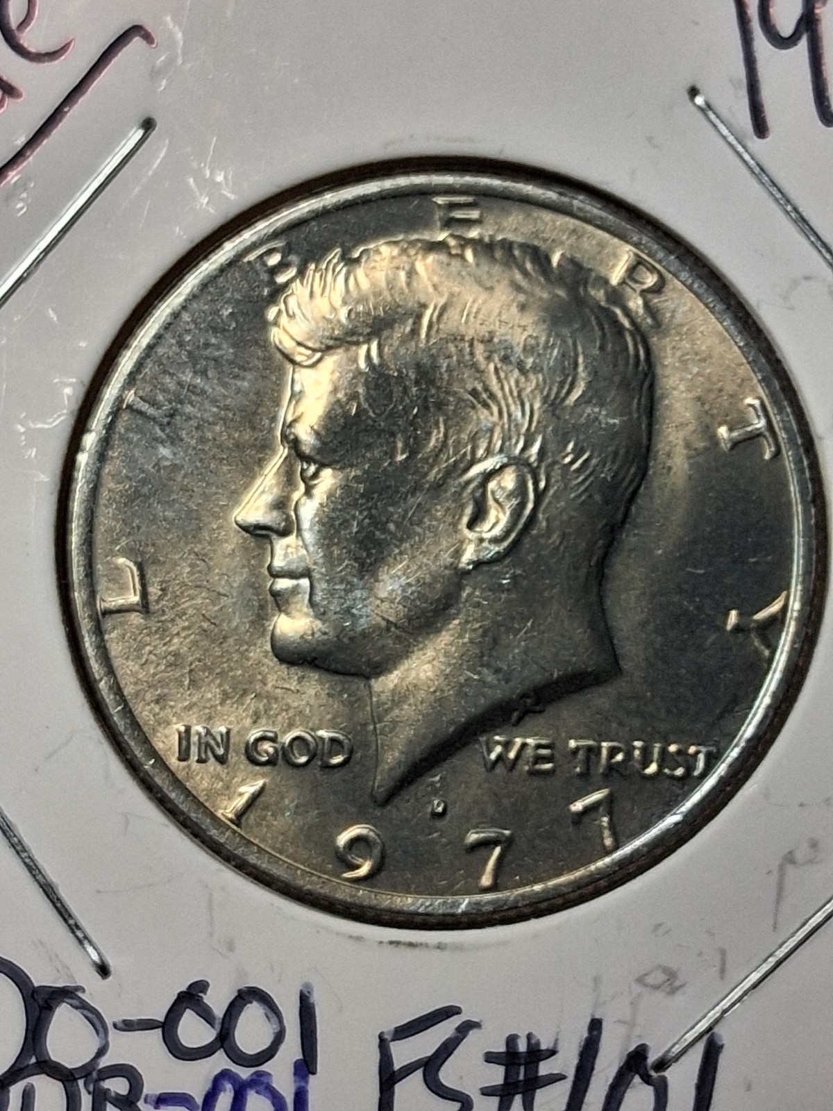 1977 D/D (BU) DDO-001 FS#101 KENNEDY HALF DOLLAR