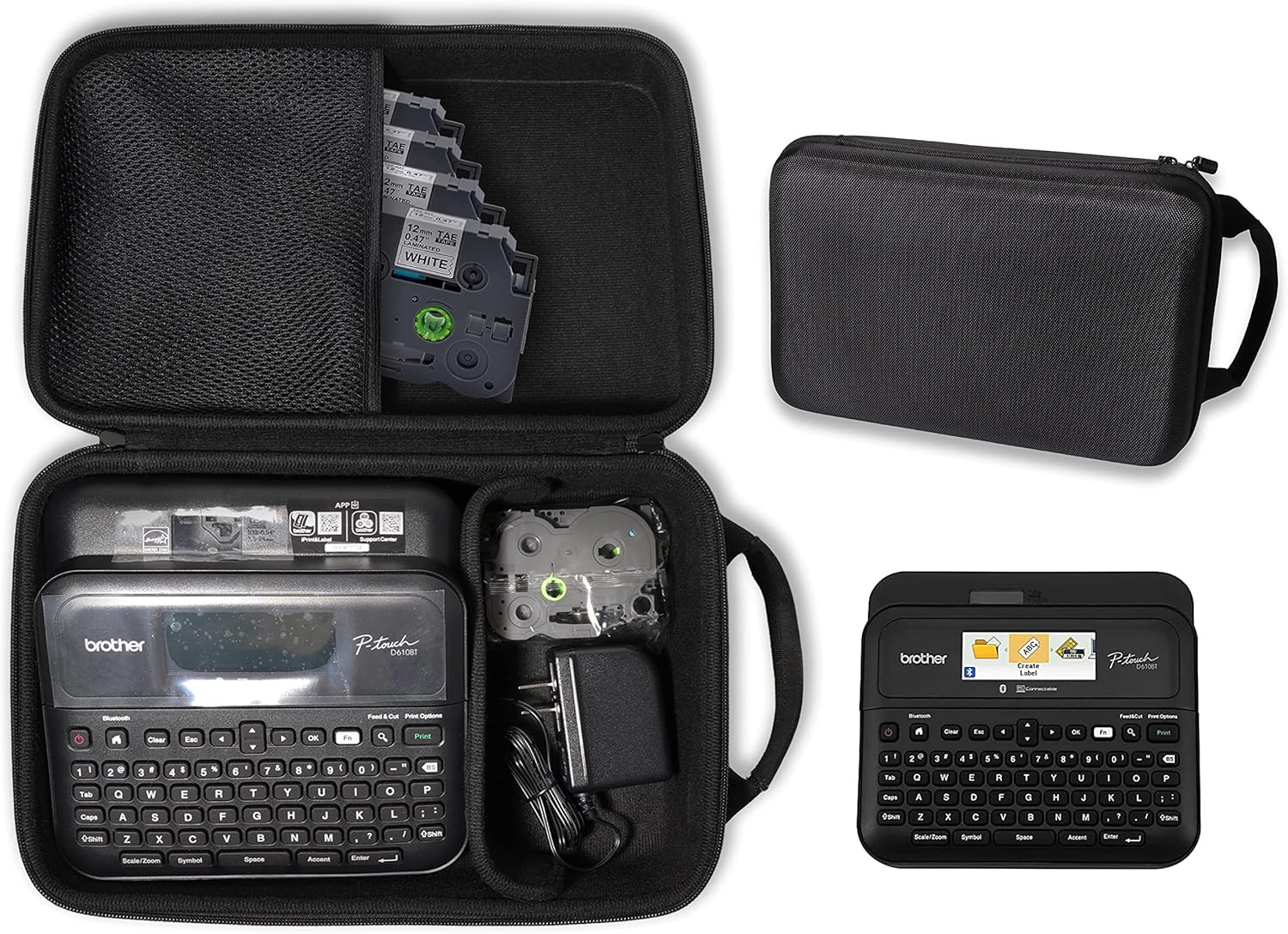 Casesack Label Maker Case Customized for Brother P-Touch PT- D610BT Business Pro