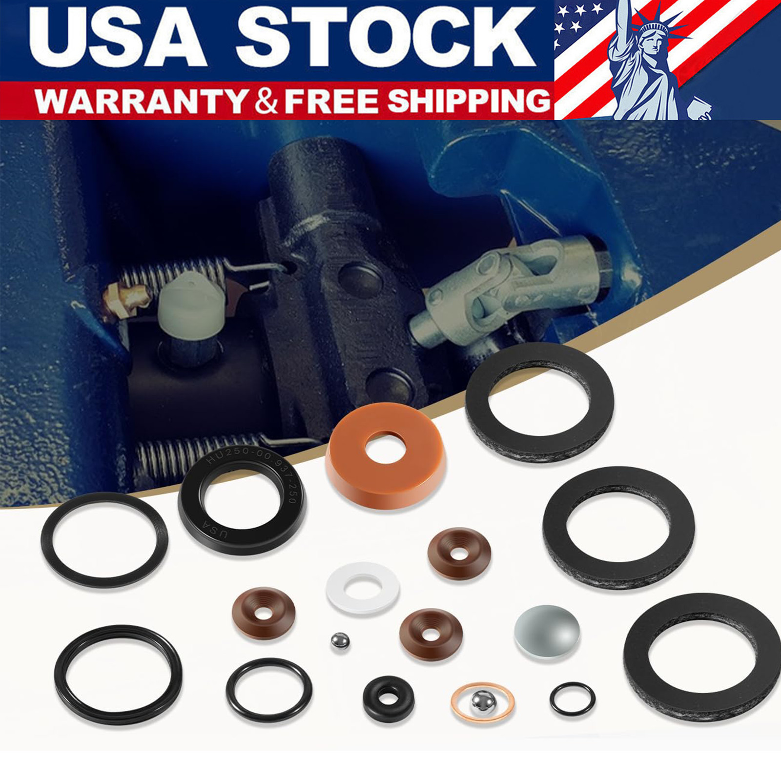 J-122 Hydraulic Seal Kit for Lincoln Walker 1.5 Ton Floor Jack Model 93632 18PCS