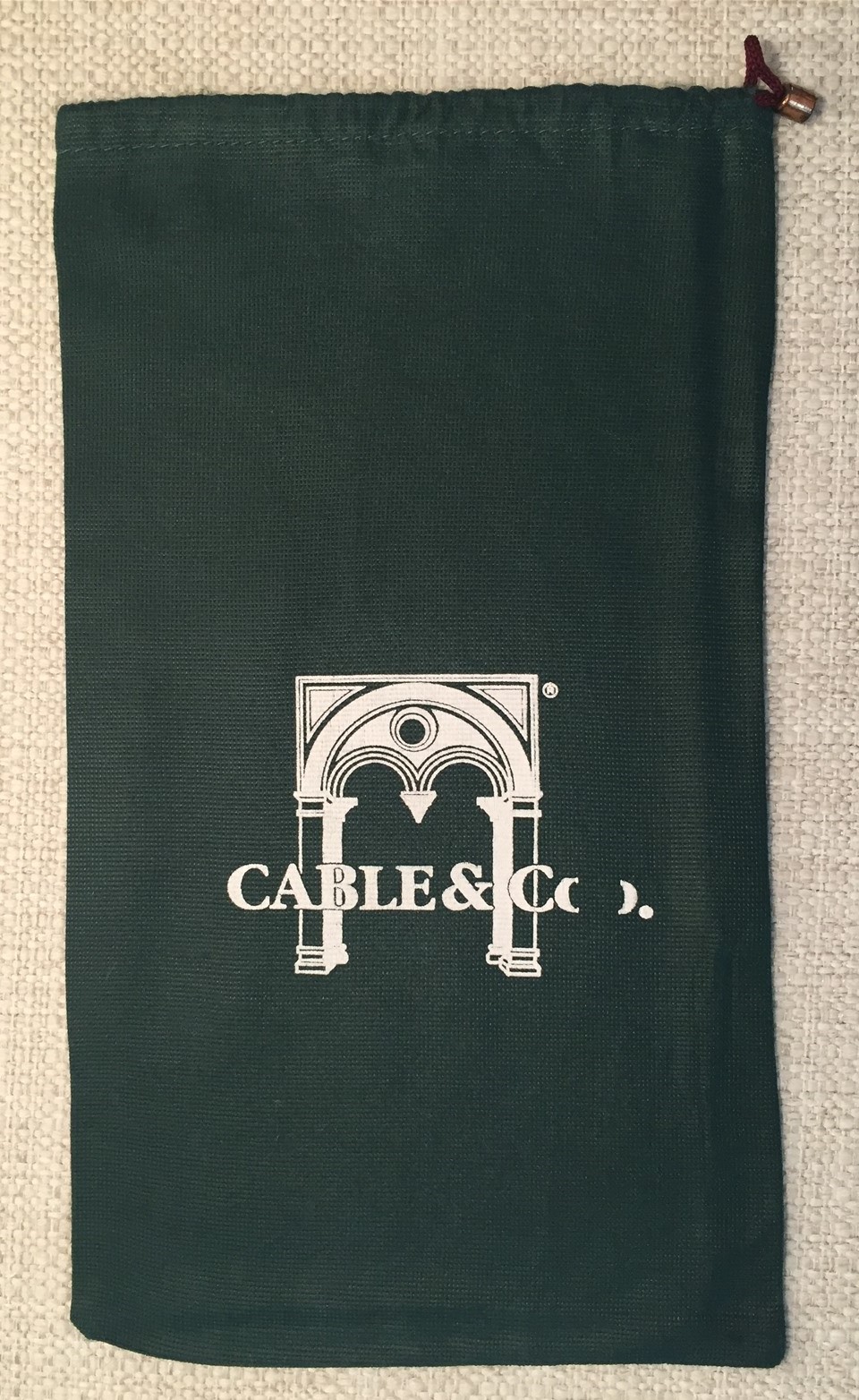 CABLE & CO Drawstring Dust Bag Purse Handbag Shoes Storage Cover 7 1/4" 13"