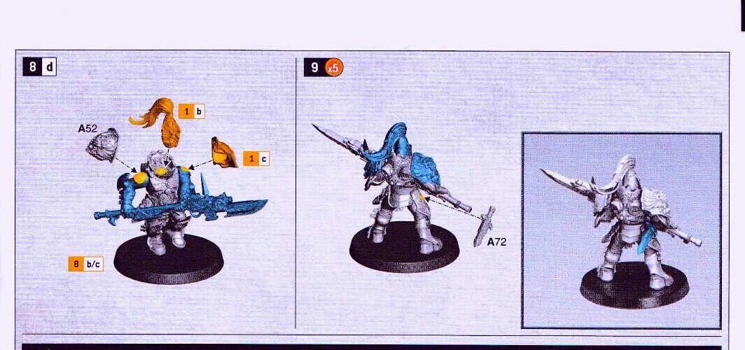 Warhammer 40K - Adeptus Custodes - Custodian Guard unit ( 5 models ), NEW