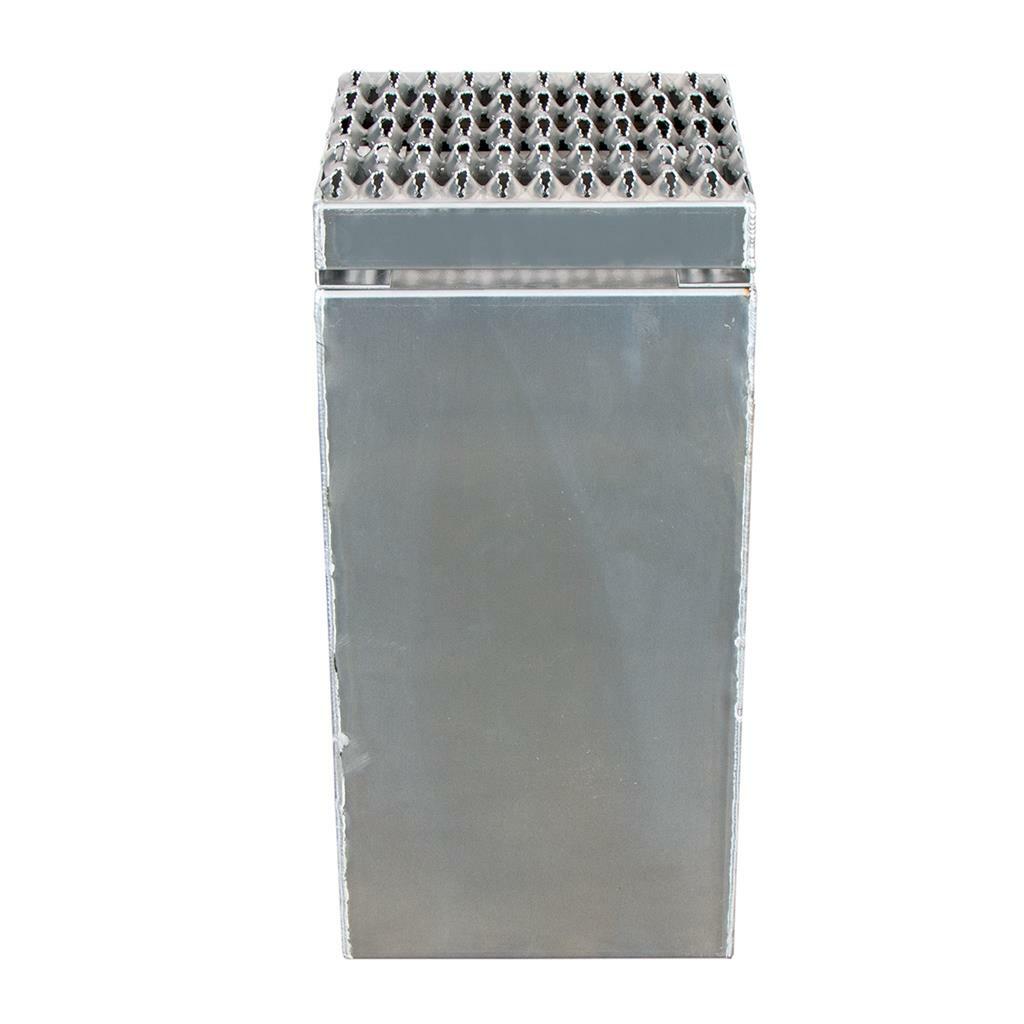 12" Aluminum Step Saddle Box with Lock and Keys