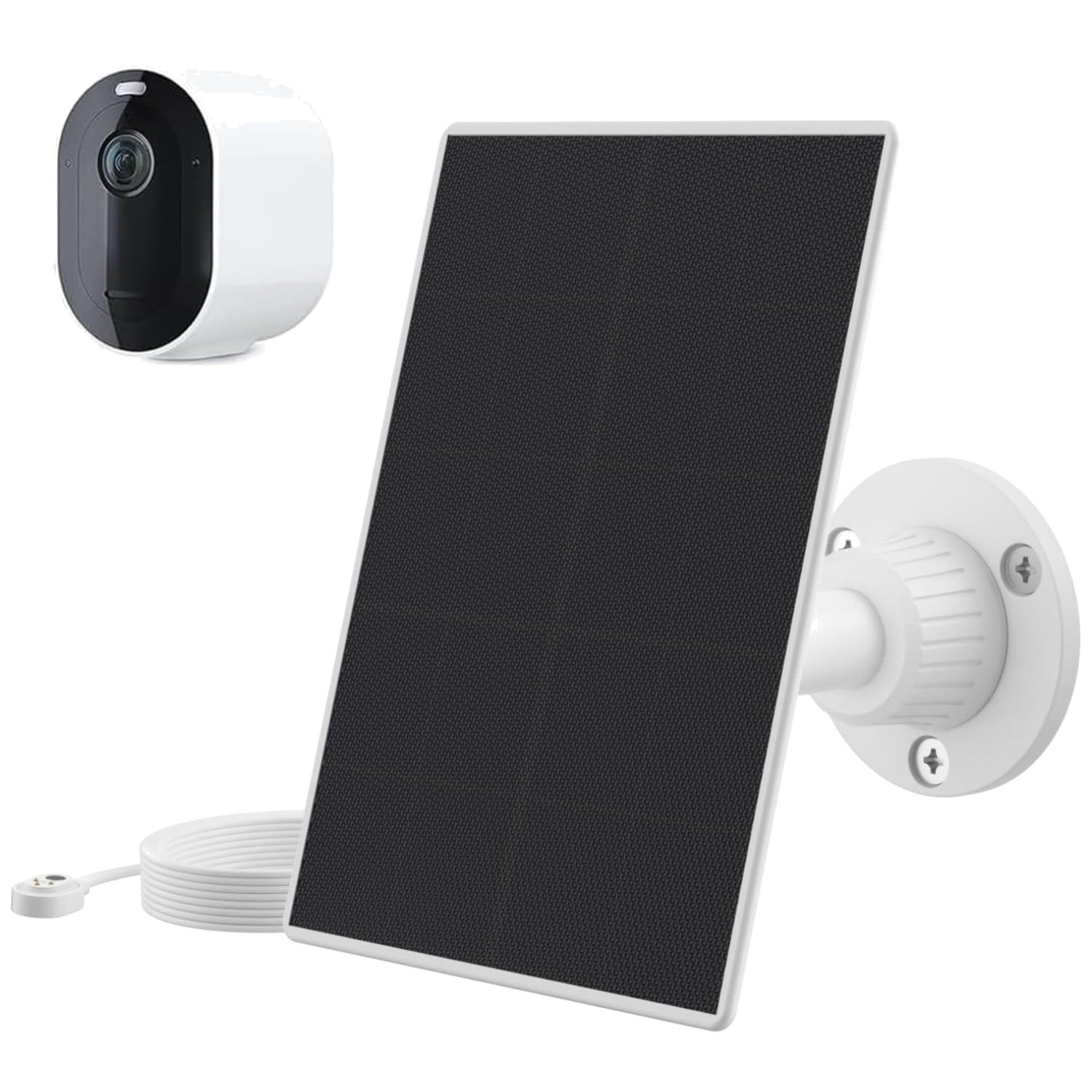6V Solar Panel Charger for Arlo Go 2/ Pro 3/5S 2K/Pro 4/Ultra 2/Ultra White