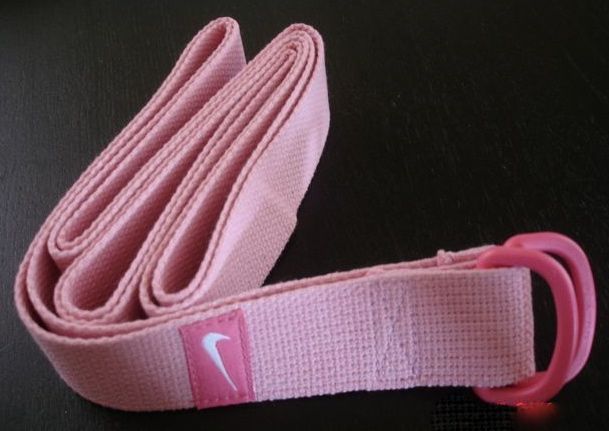 Nike Unisex Yoga Strap Pink Cotton Strap with Buckles NEW