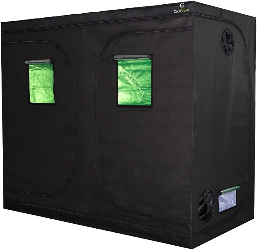 96"X48"X80" Mylar Hydroponic Grow Tent Grow Room with Obeservation Window and Re