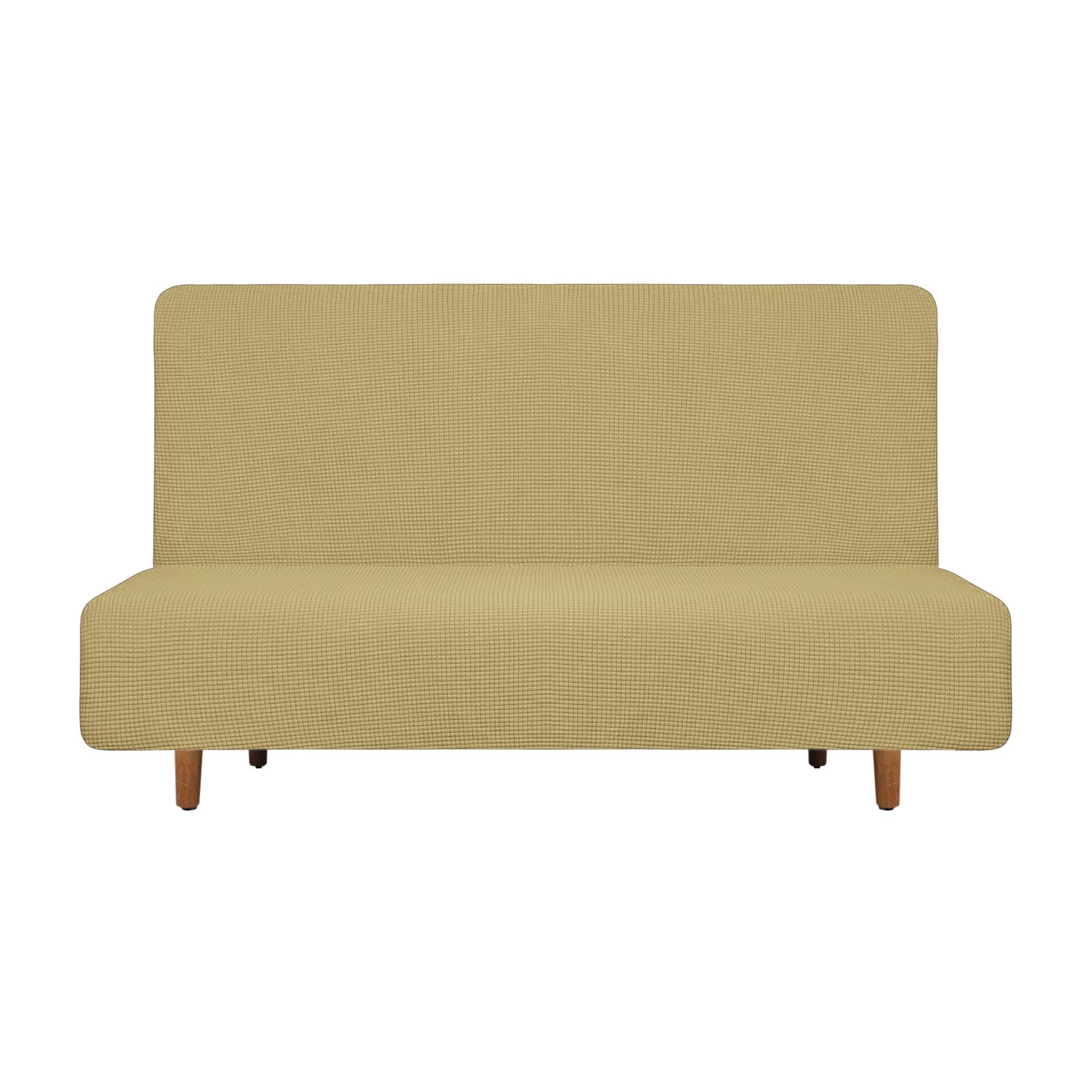Stretch Sofa Bed Cover, Couch Slipcover Fit Length 47"-59", Beige