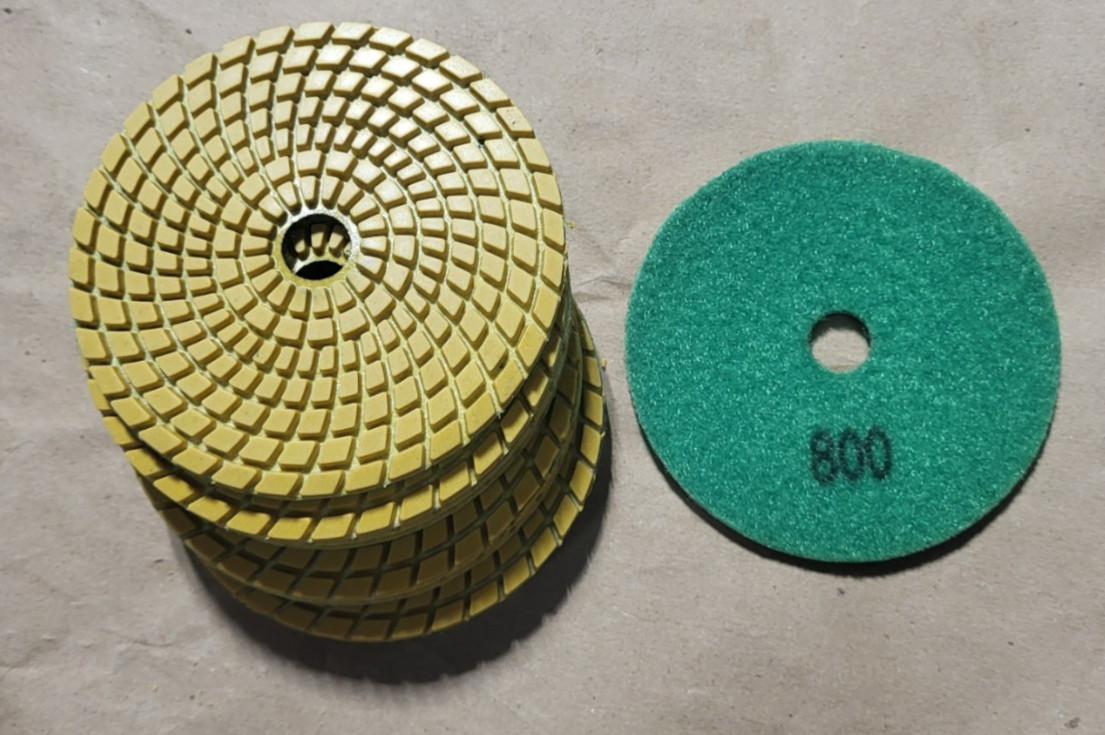 Lot of 10 New 4 Inch 800 Grit Diamond Polishing Pads