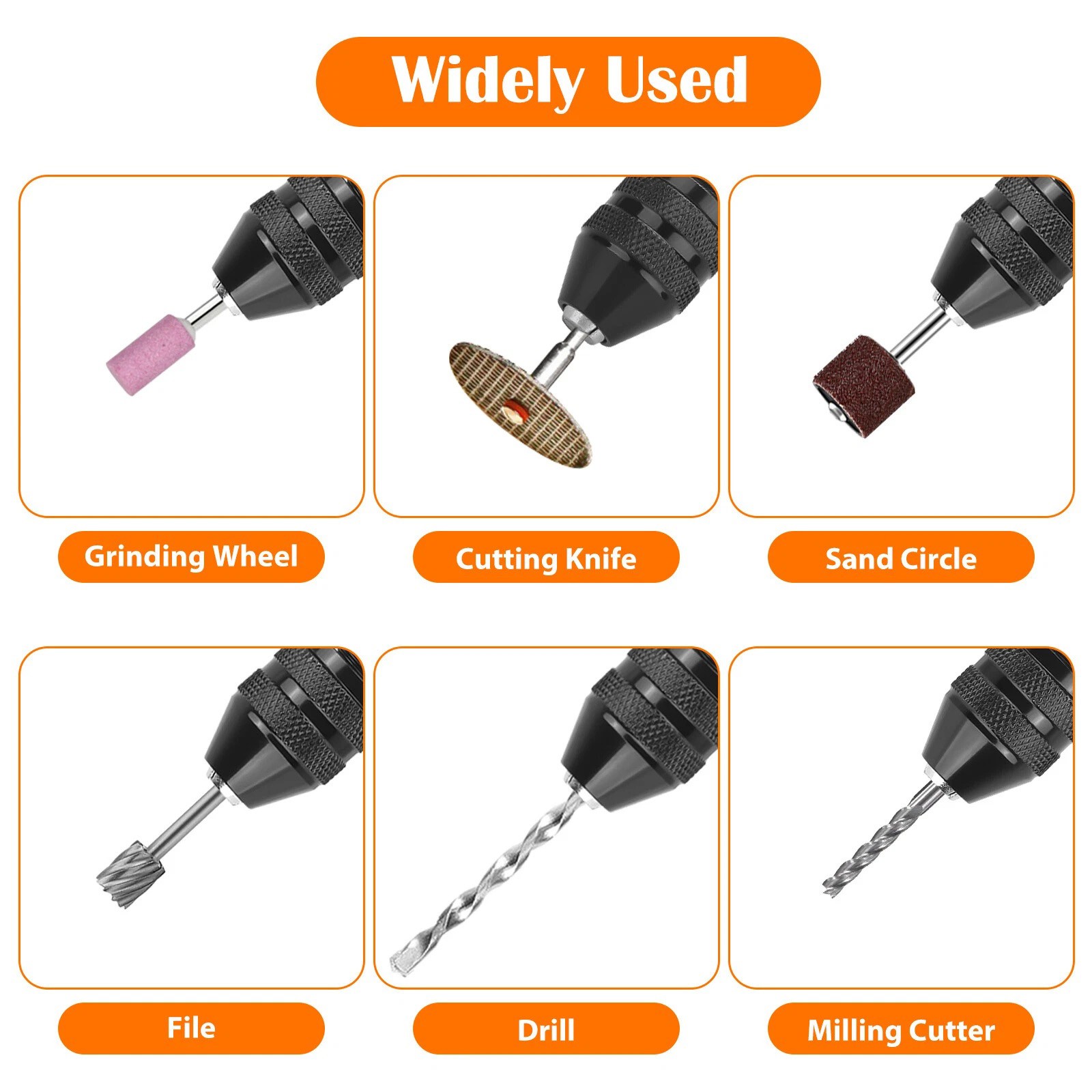 2x Keyless Chuck Converter 1/4" Hex Shank For Drill Accessories Quick Change