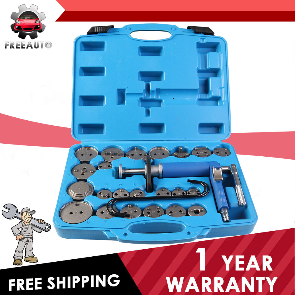 New Set Universal Pneumatic Air Rear Disc Brake Caliper Wind Back Tool w/ Case