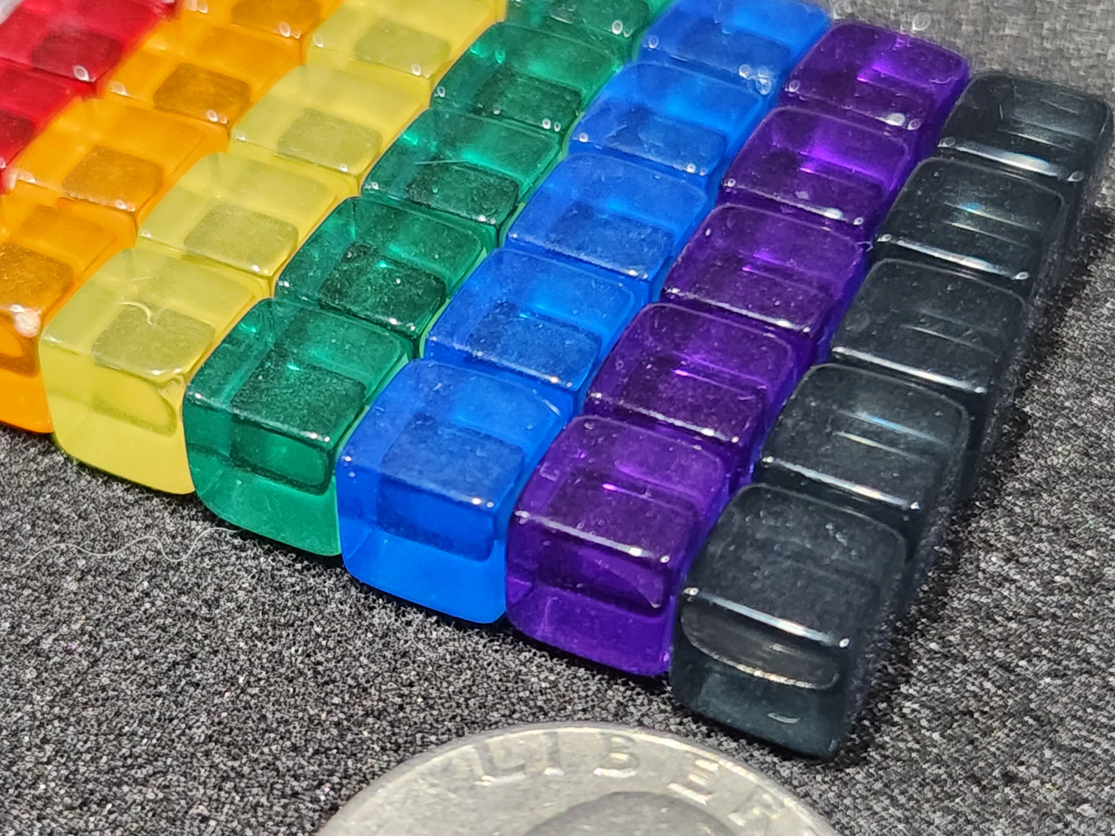 Translucent plastic cubes (as used in Terraforming Mars)