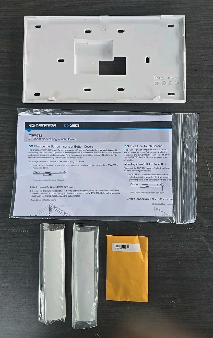 Crestron TSW-732 back panel