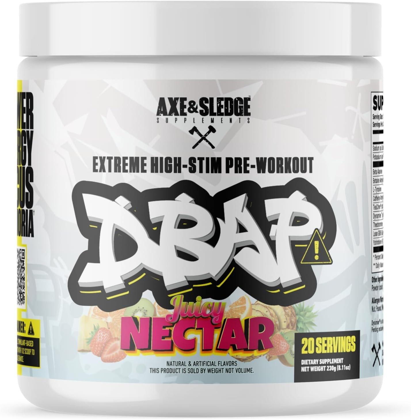 Axe & Sledge DBAP Extreme High-Stim Pre-Workout 20 Servings 2 Flavors New