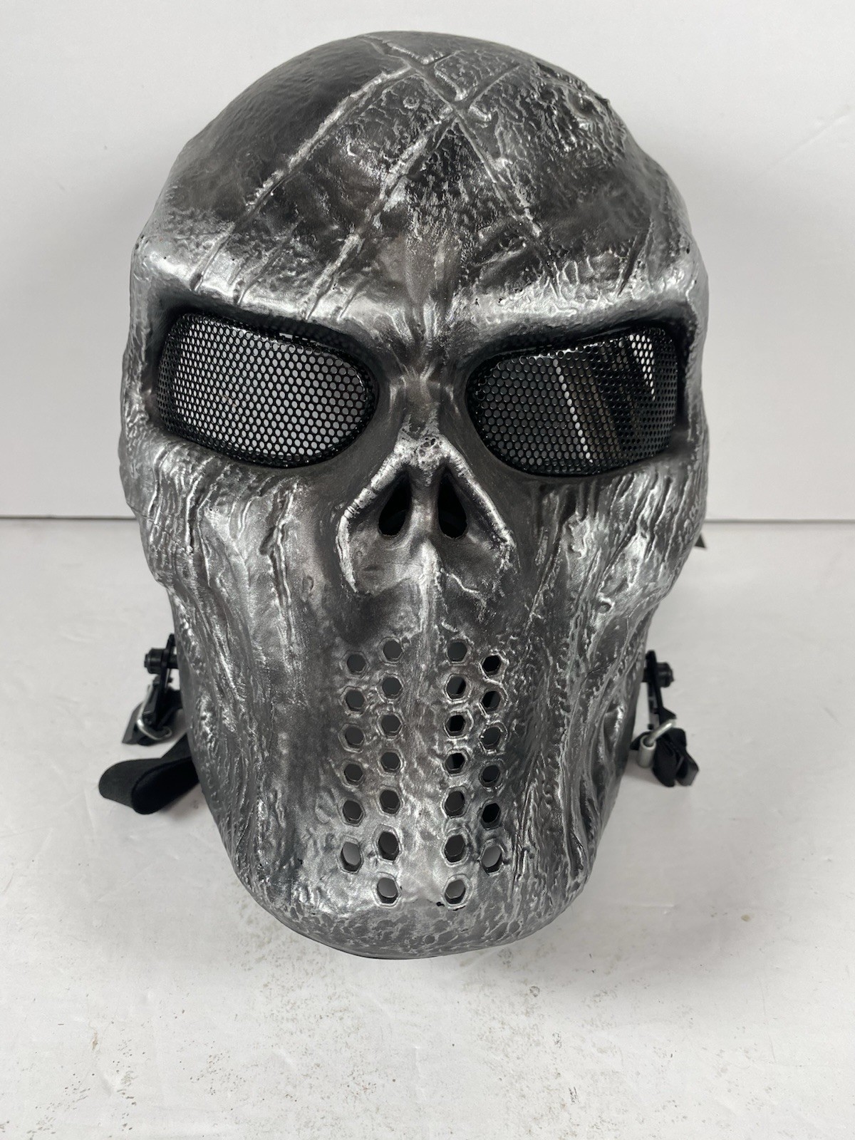 Andway Skull Full Face Airsoft Paintball Halloween Ghost Mask Gray