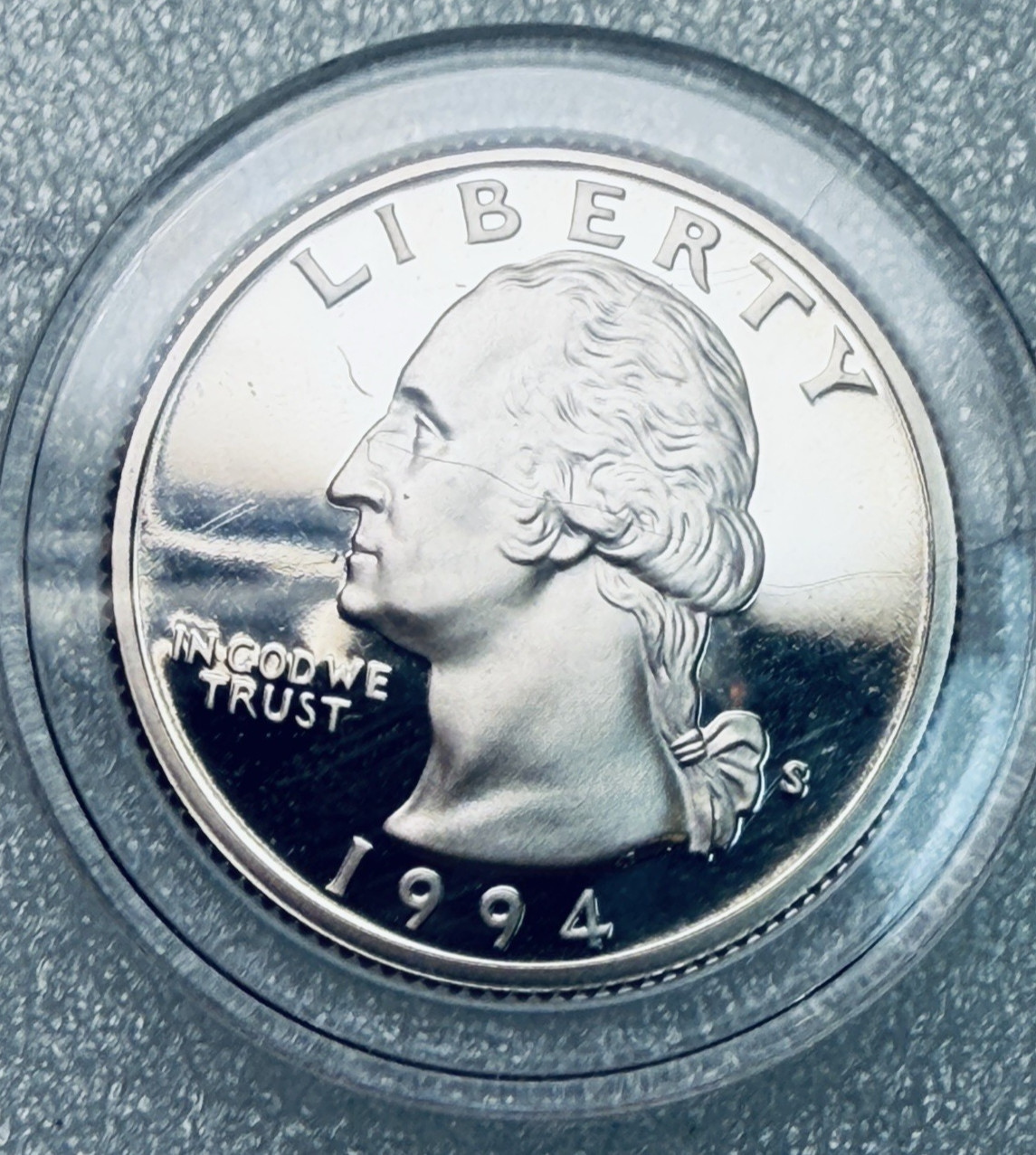 1994-S  CHOICE? GEM Proof Washington 25c ~ Deep Mirrors ~ In Airtite Capsule~Z86
