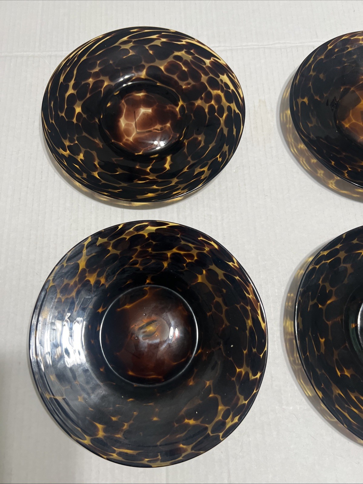 Pier 1 Imports Set 4 Tortoise Print Plates