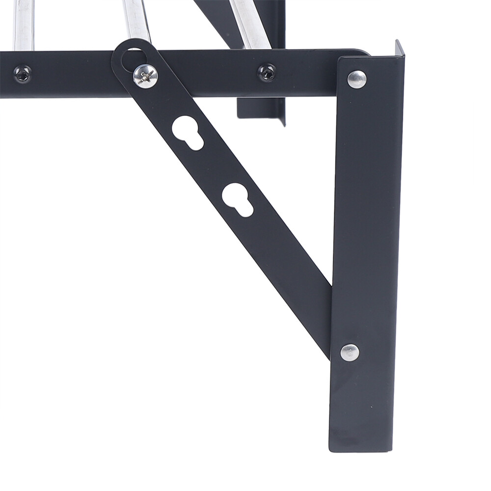 Wall Mounted Clothes Drying Rack Laundry Holder Shelf Folding Dryer Hanger-60cm