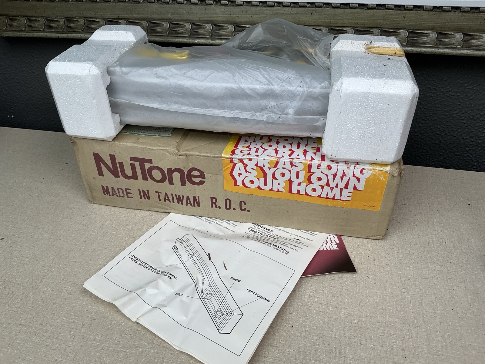 Vintage NIB NuTone Intercom CP-90 Auto-Reverse Cassette Tape Deck Player