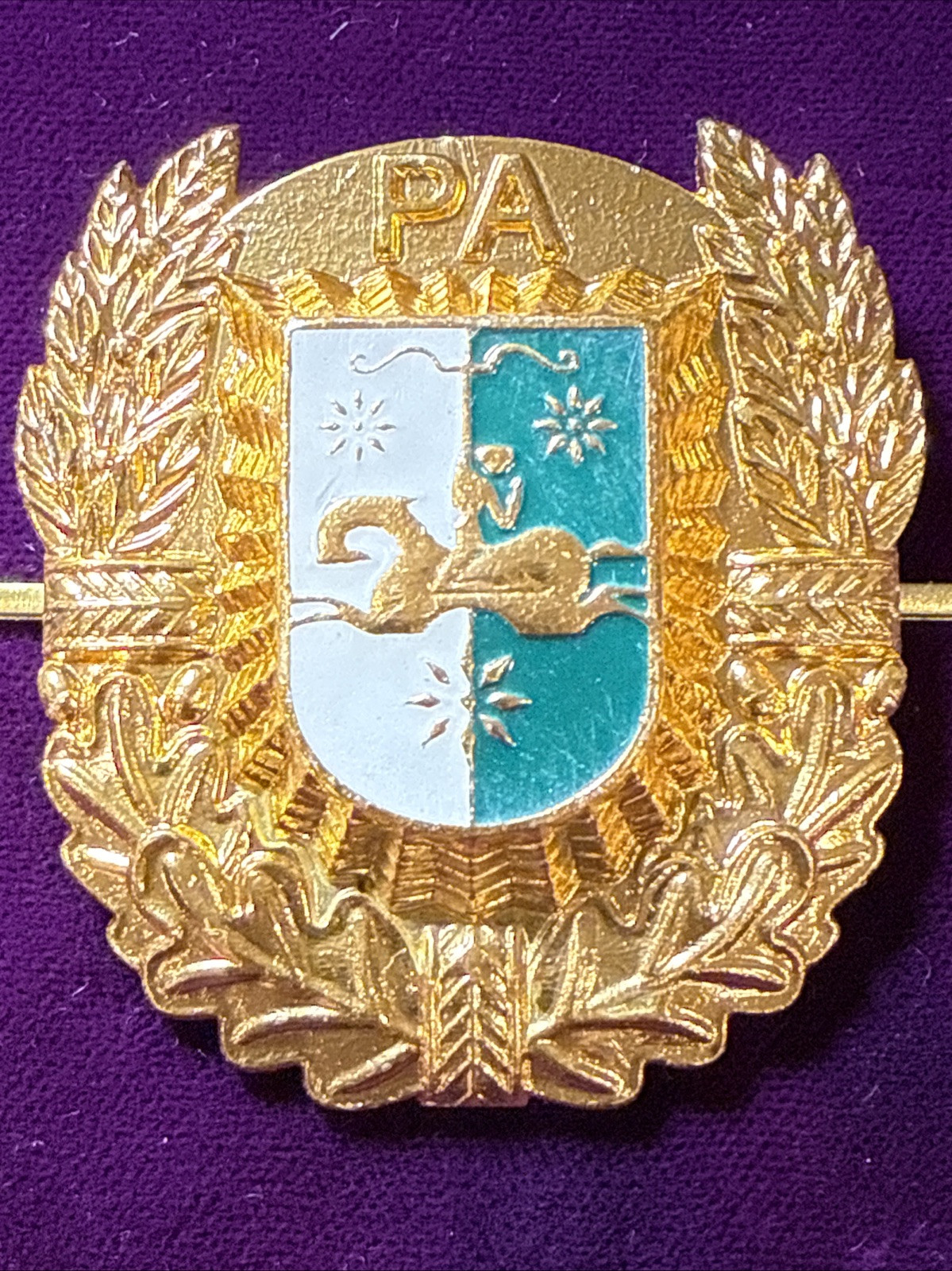 ABKHAZIA Ministry of Defence Cockade of Uniform Cap of Officers Corps ( 2009)
