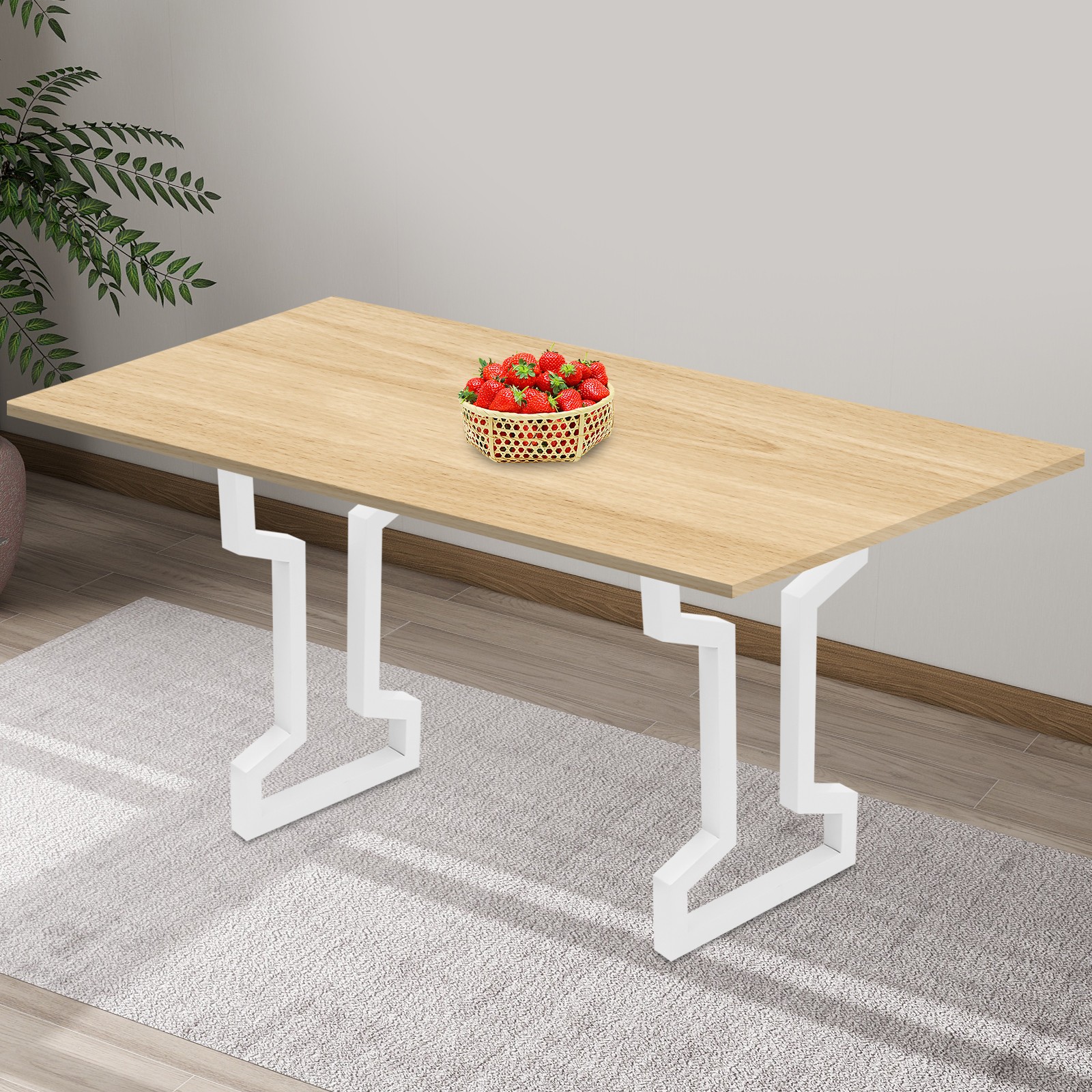2Pcs Steel Table Supporting Legs Parts Desk Supported Leg Frame Accessories