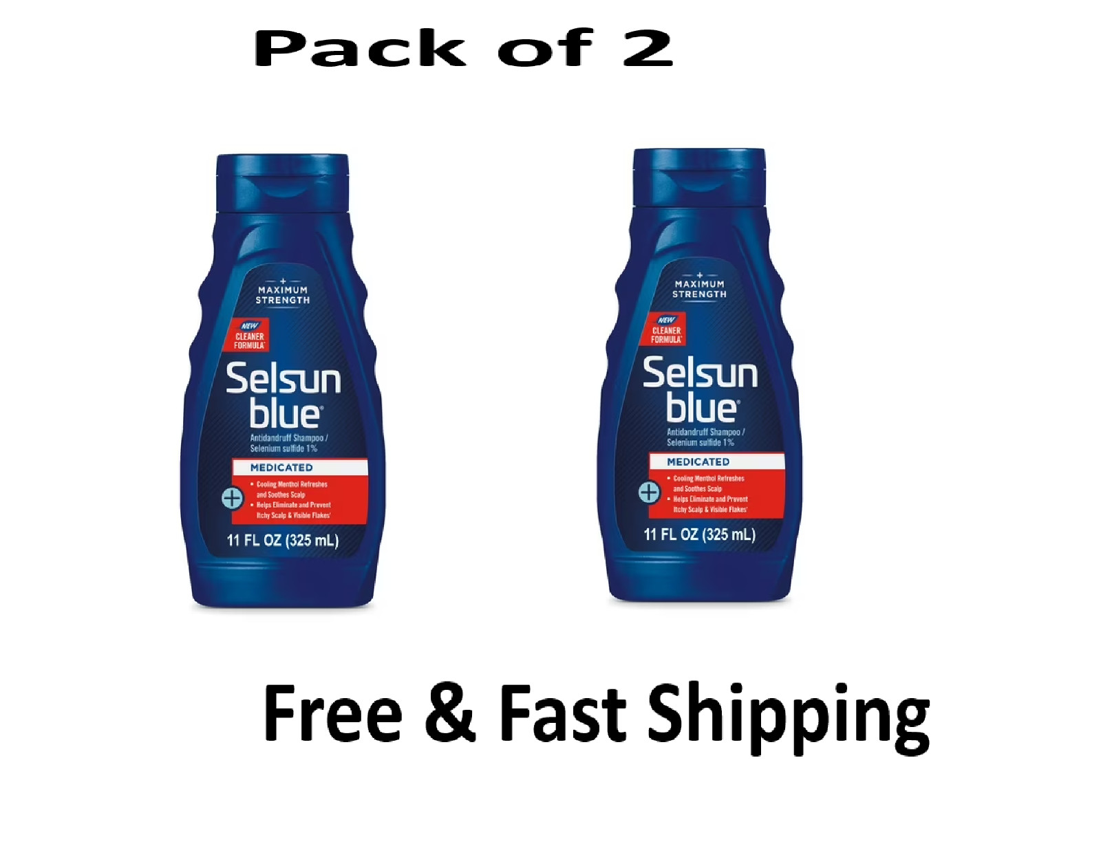 Selsun blue medicated maximum strength dandruff shampoo, 11 fl oz