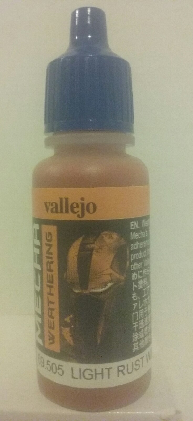 Vallejo MECHA COLOR acrylic paint 69.505, Light Rust wash.