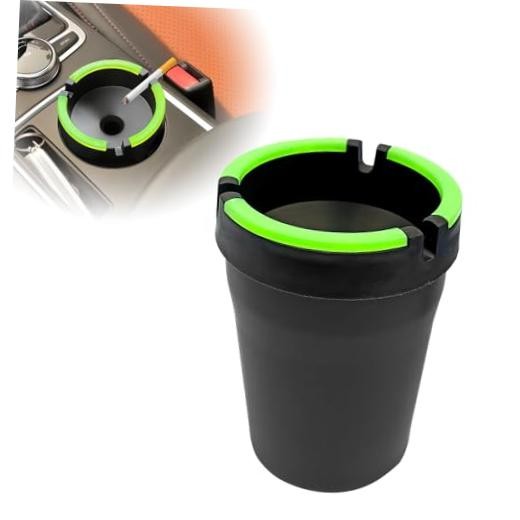 Multifunctional Smokeless Car Ashtray with Sealed Lid - Portable Cup Holder