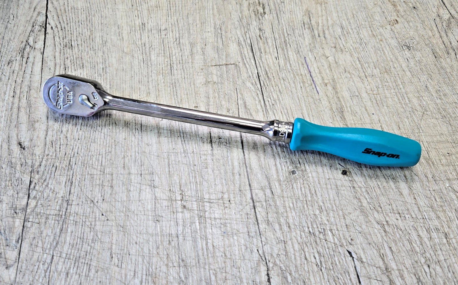 Snap-on ™ Tools USA NEW 3/8" Drive TEAL Hard Handle Fine Tooth Ratchet FHLD80TL