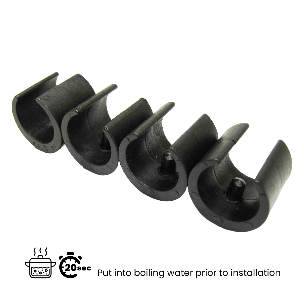 Breuer Cesca Chair Single-Prong U-Shaped Plastic Replacement Caps Glides (4 PCs)