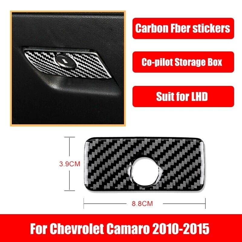 21Pcs For Chevrolet Camaro 2010-2015 Carbon Fiber Full Interior Kit Set Cover