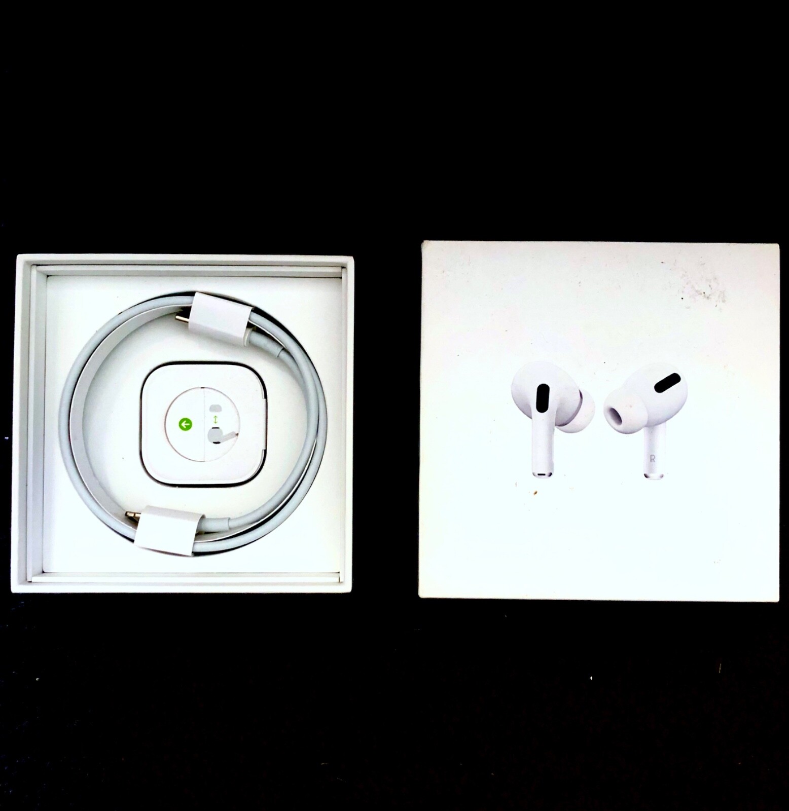 Apple AirPods Pro 1st Generation MLWK3AM/A - REPLACEMENT BOX CABLE EAR TIPS ONLY