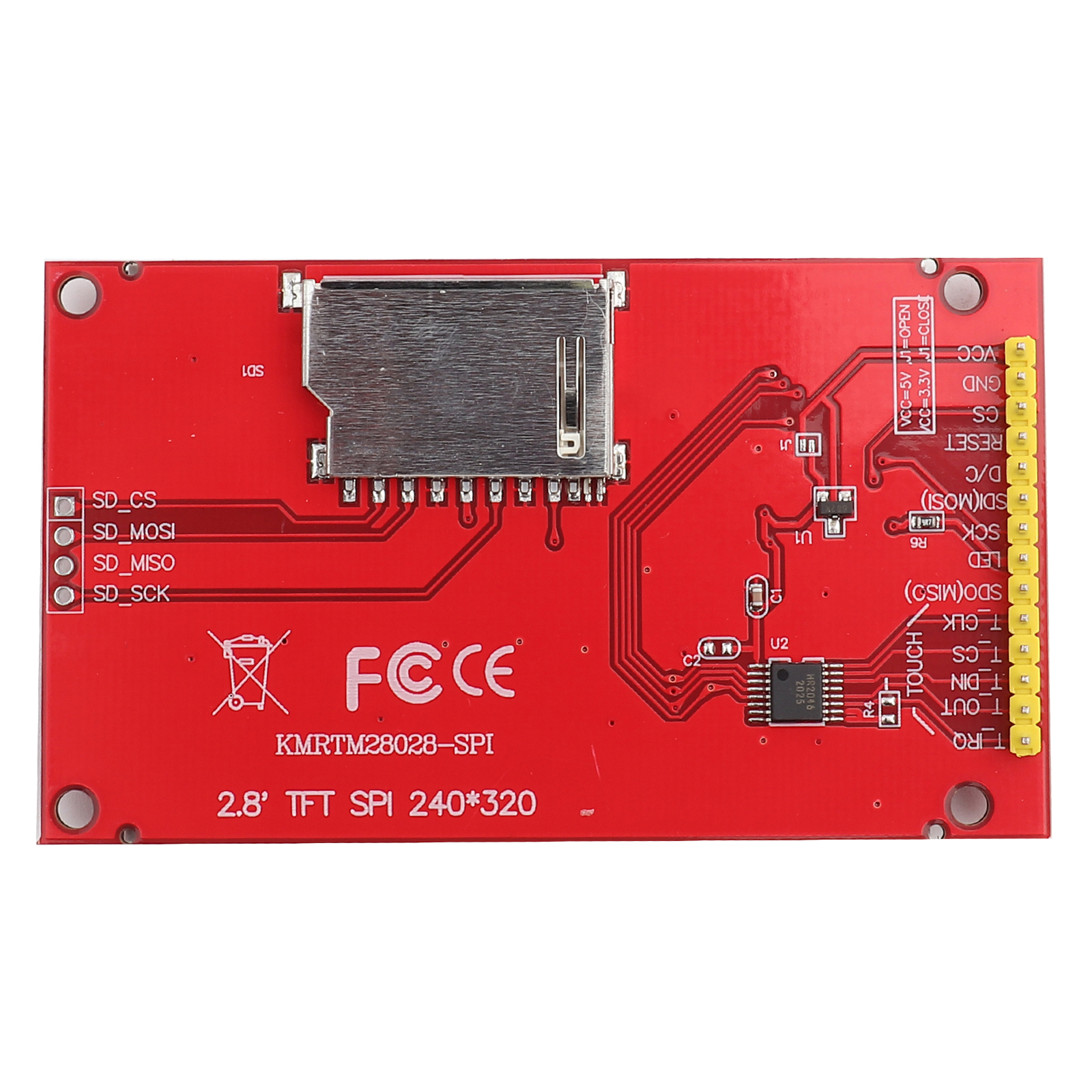 2.8" 2.8 Inch  SPI Serial Port LCD Touch Panel Module ILI9341 240x320 5V/3.3V