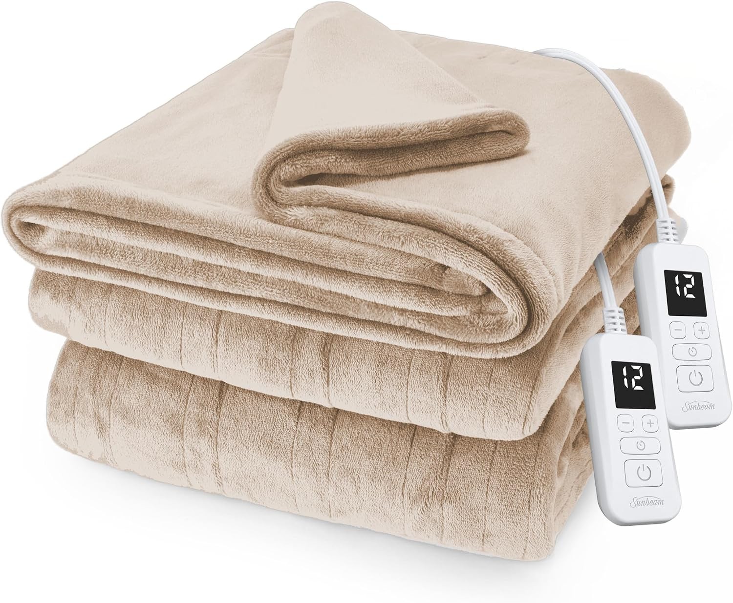 Royal Posh Velvet Heated Electric Blanket Queen Size 90" x 84" 12 Heat Settings